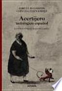 Libro Acertijero antológico español