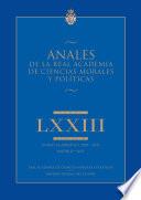 Libro Anales de la Real Academia de Ciencias Morales y Políticas 2021