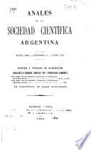Libro Anales de la Sociedad Científica Argentina