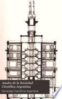 Libro Anales de la Sociedad Científica Argentina