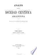Libro Anales de la Sociedad Científica Argentina