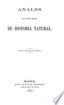 Anales de la Sociedad Española de Historia Natural
