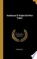 Libro Andancas E Viajes de Pero Tafur