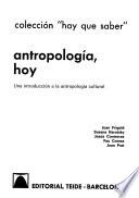 Antropología, hoy