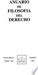 Anuario de filosofía del derecho