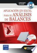 Libro Aplicación en Excel para el análisis de balances