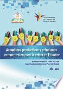 Libro Asambleas productivas y soluciones estructurales para la crisis en Ecuador