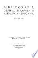 Bibliografía general española e hispanoamericana