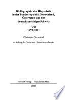 Bibliographie der Hispanistik in der Bundesrepublik Deutschland, Österreich und der deutschsprachigen Schweiz