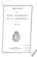 Libro Boletín de la Real Academia de la Historia