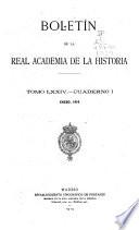 Libro Boletín de la Real Academia de la Historia