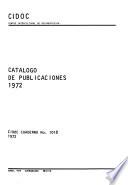 Catálogo de publicaciones