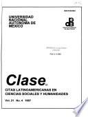 Citas latinoamericanas en sociología, economía y humanidades