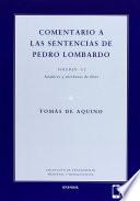 Libro Comentario a las sentencias de Pedro Lombardo I/2