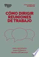 Libro Cómo dirigir reuniones de trabajo