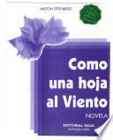 Libro Como una hoja al viento. Novela sobre Elisha ben Abuya