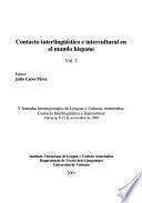Contacto interlingüístico e intercultural en el mundo hispáno