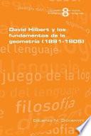 Libro David Hilbert y los fundamentos de la geometria (1891-1905)