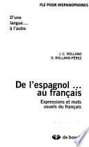 Libro De l'espagnol au français