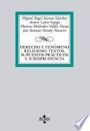 Libro Derecho y fenómeno religioso. Textos, supuestos prácticos y jurisprudencia