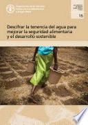 Libro Descifrar la tenencia del agua para mejorar la seguridad alimentaria y el desarrollo sostenible