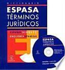 Libro Diccionario Espasa términos jurídicos