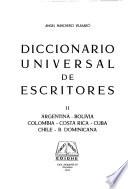 Diccionario universal de escritores