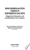 Libro Discriminación versus diferenciación