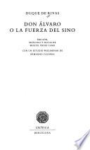Libro Don Alvaro, o, La fuerza del sino