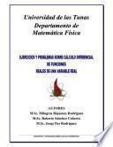 Libro Ejercicios y problemas sobre cálculo diferencial de funciones reales de una variable real
