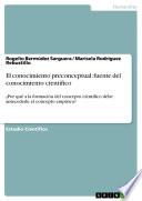 Libro El conocimiento preconceptual: fuente del conocimiento científico