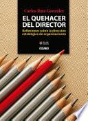 Libro El quehacer del director