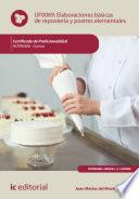 Libro Elaboraciones básicas de repostería y postres elementales. HOTR0408