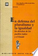 En defensa del pluralismo y la igualdad