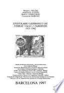 Epistolario germánico de Ferran Valls i Taberner, 1911-1942