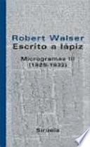 Libro Escrito a lápiz. Microgramas III