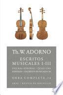 Escritos musicales I-III