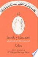 Libro Escuela y educación