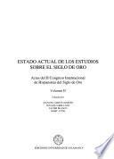 Estado actual de los estudios sobre el Siglo de Oro