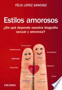 Libro Estilos amorosos