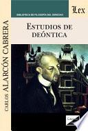 Libro Estudios de deóntica
