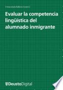 Libro Evaluar la competencia lingüística del alumnado inmigrante