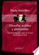 Filosofía, política y platonismo