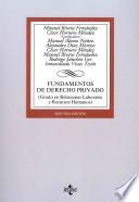 Fundamentos de derecho privado : grado en relaciones laborales y recursos humanos