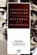 Libro Historia de la filosofía. Volumen I