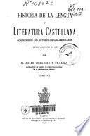 Historia de la lengua y literatura castellana