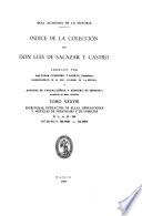 Indice de la colección de don Luis de Salazar y Castro