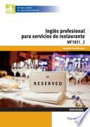 Libro Inglés profesional para servicios de restauración