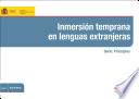 Inmersión temprana en lenguas extranjeras