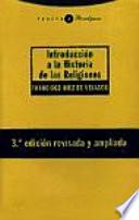 Libro Introducción a la historia de las religiones